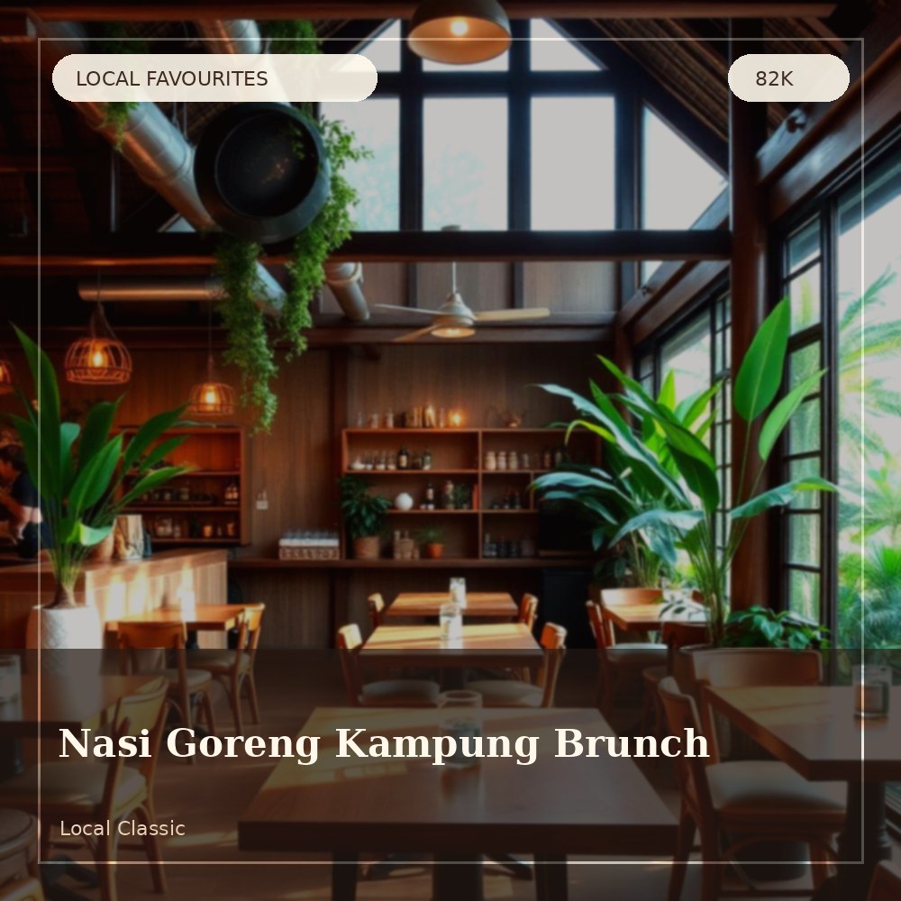 Nasi goreng kampung brunch plate