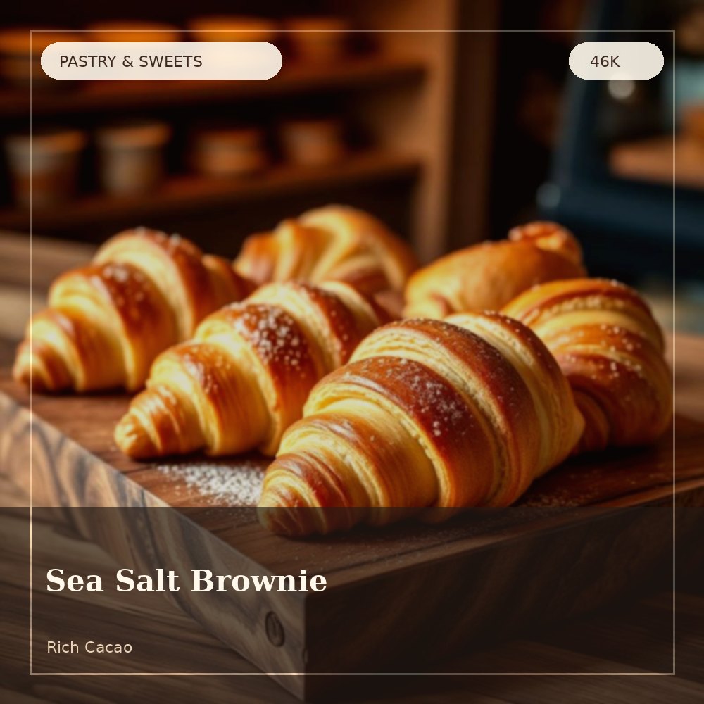 Sea salt chocolate brownie